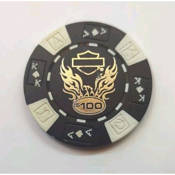 ORLANDO HARLEY- DAVIDSON FLORIDA U.S.A. $100 & $1000 DEALERSHIP POKER CHIP - Picture 3 of 6